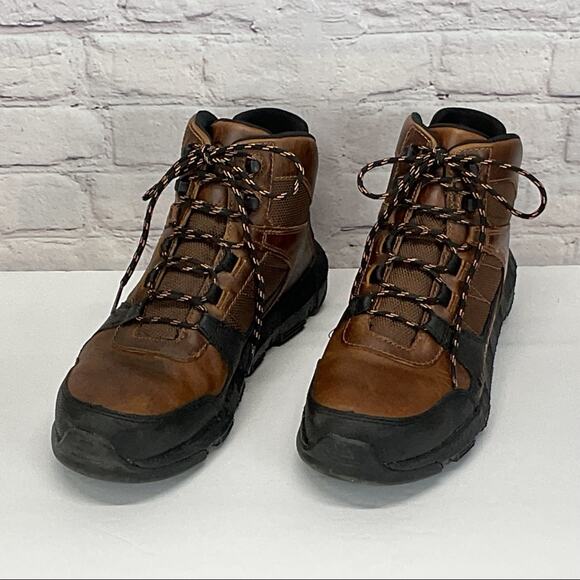 Wolverine Work Boots Men's Size 10 M Durashocks Flex Leather Oil/Slip Resistant - Picture 6 of 13